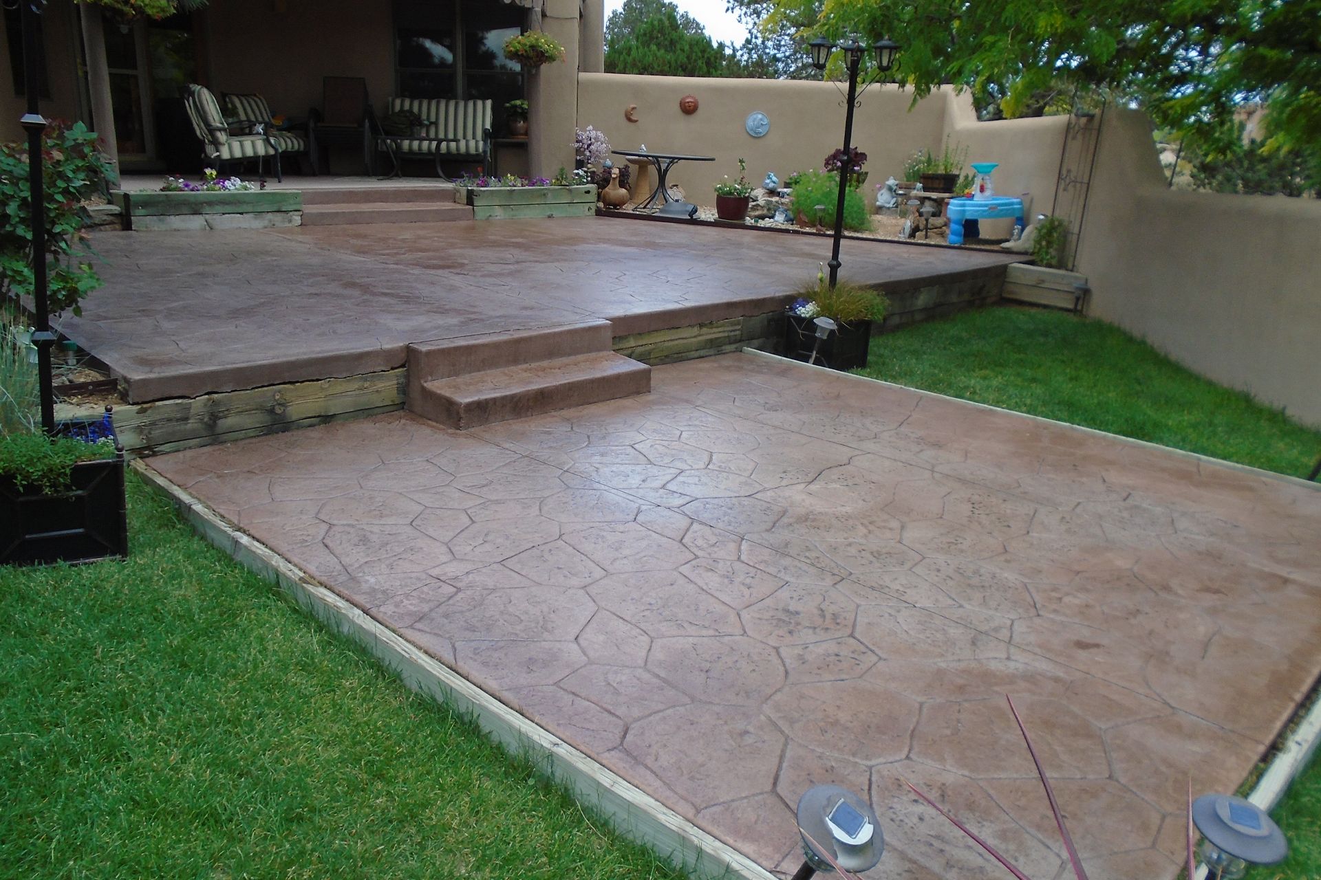 Brown Colored Concrete — Santa Fe, NM — Guero Concrete Company