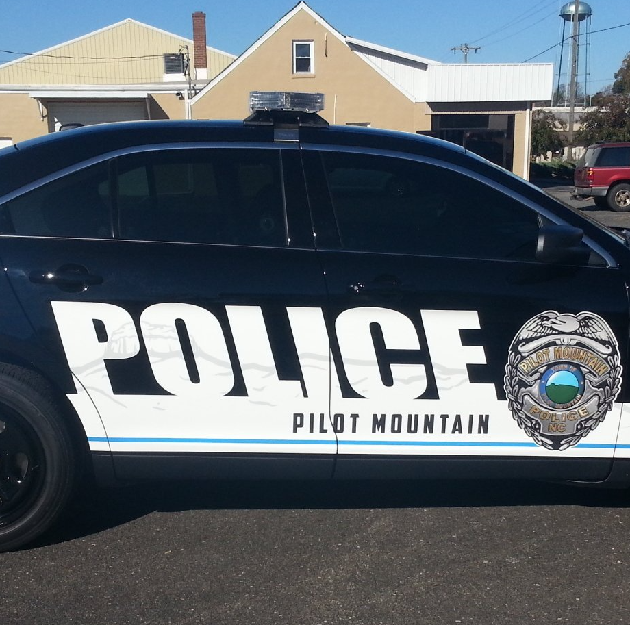 Police car wrap for Pilot Mountain