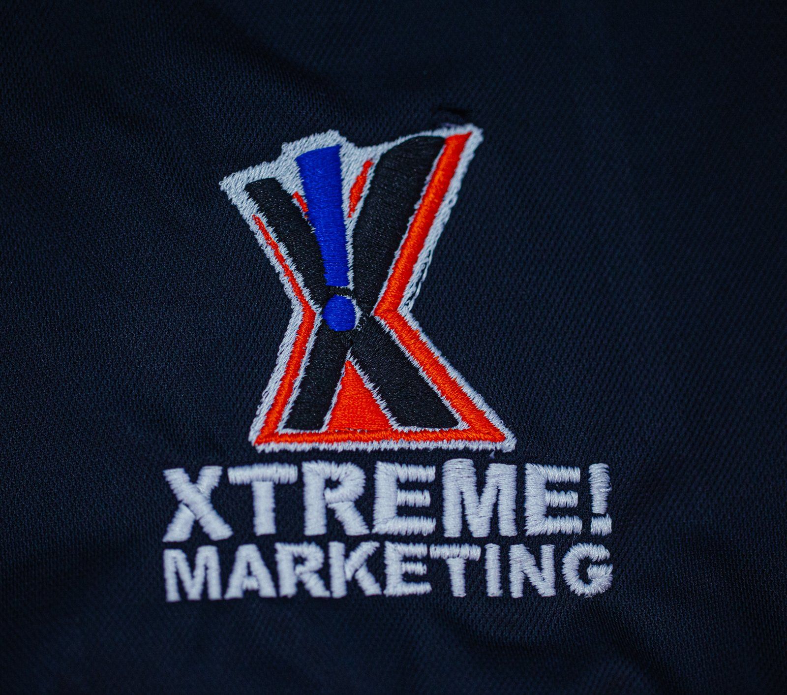 Logo embroidery for Xtreme! Marketing