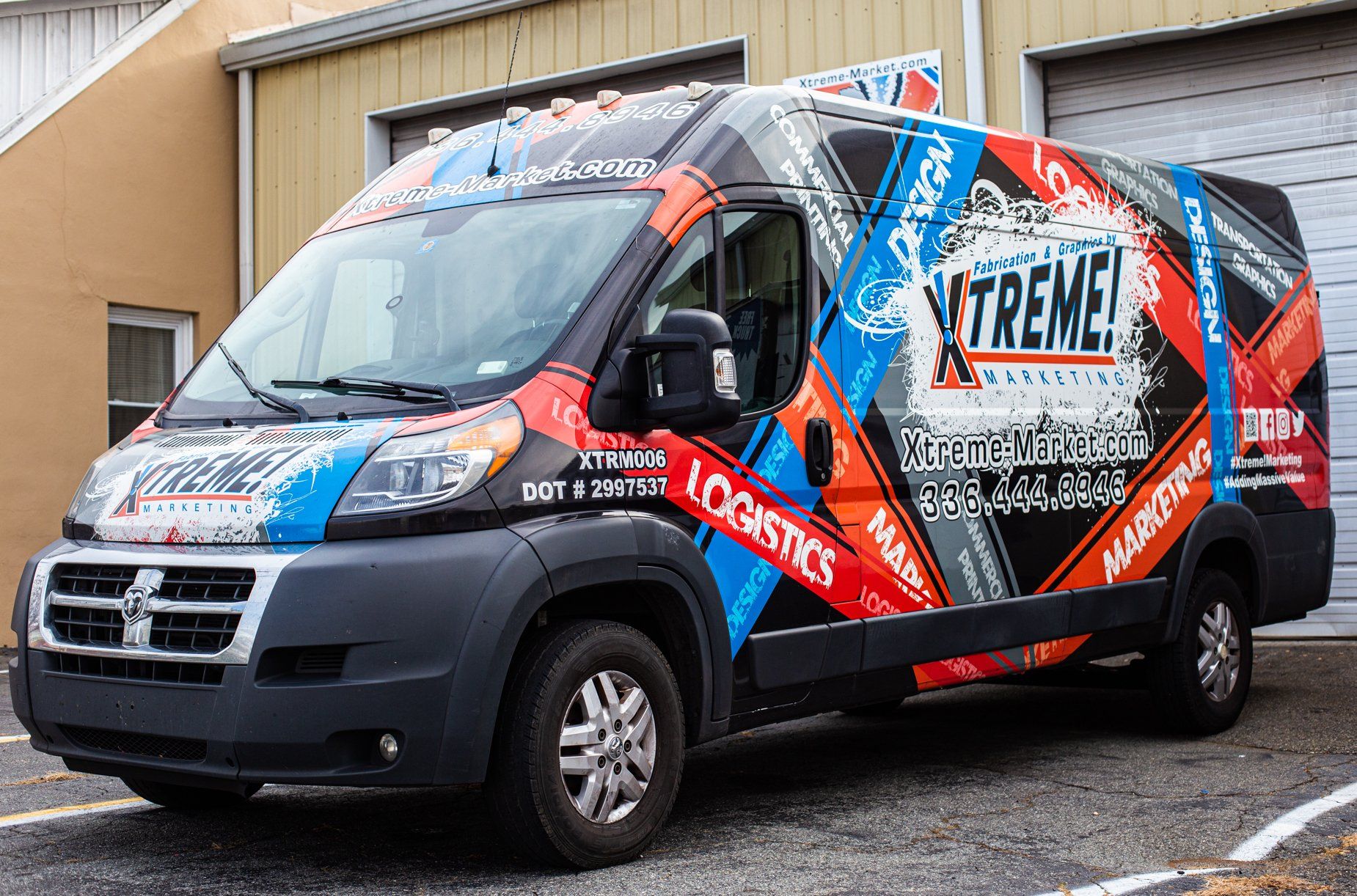 Full van wrap for marketing company