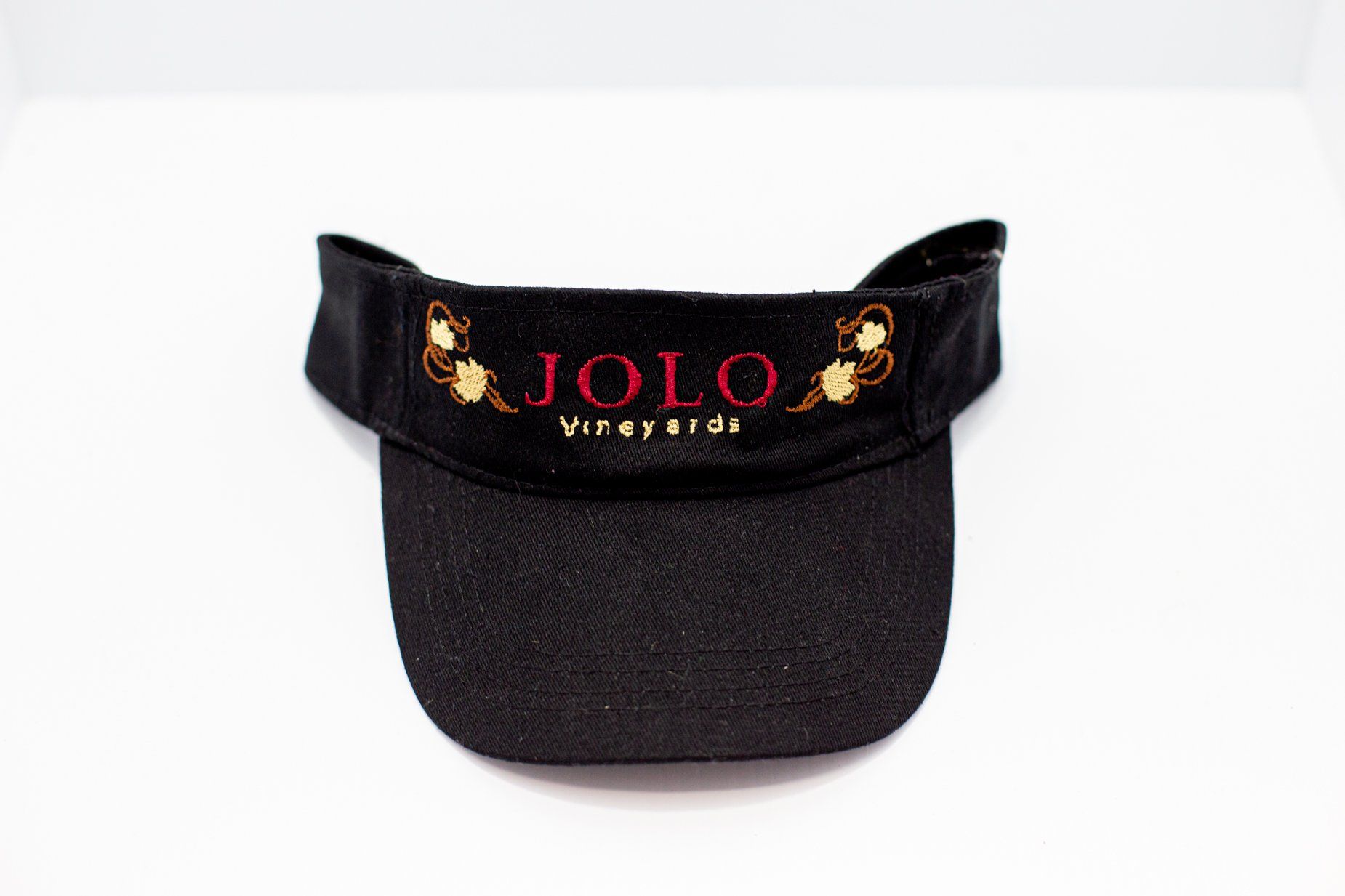 Embroidered visor for winery company