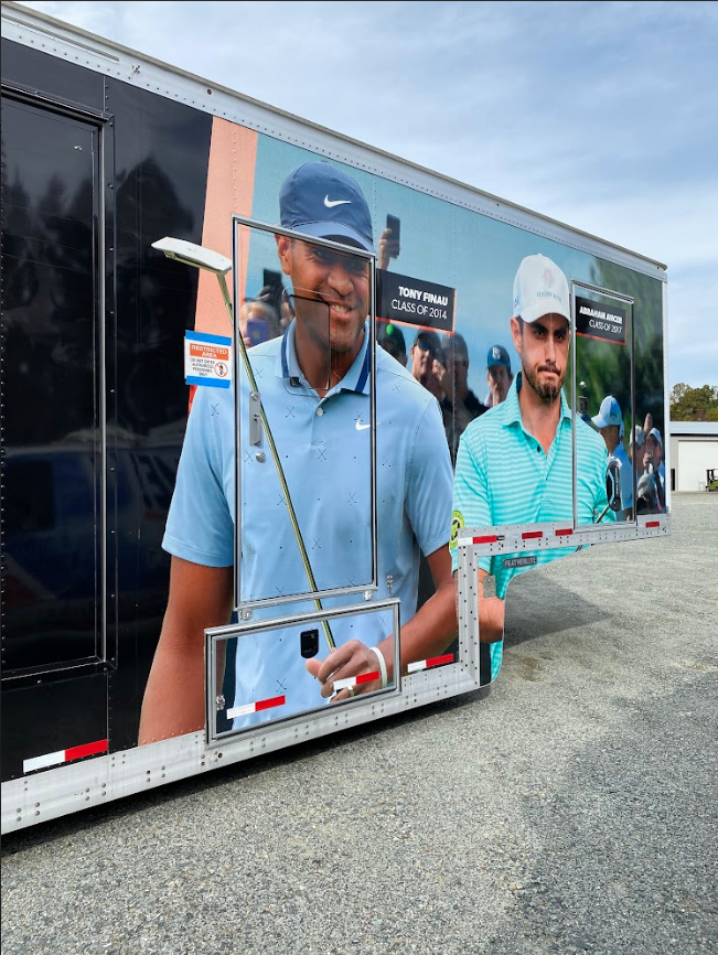 Trailer wrap for the PGA Tour. Wrap features famous golfers