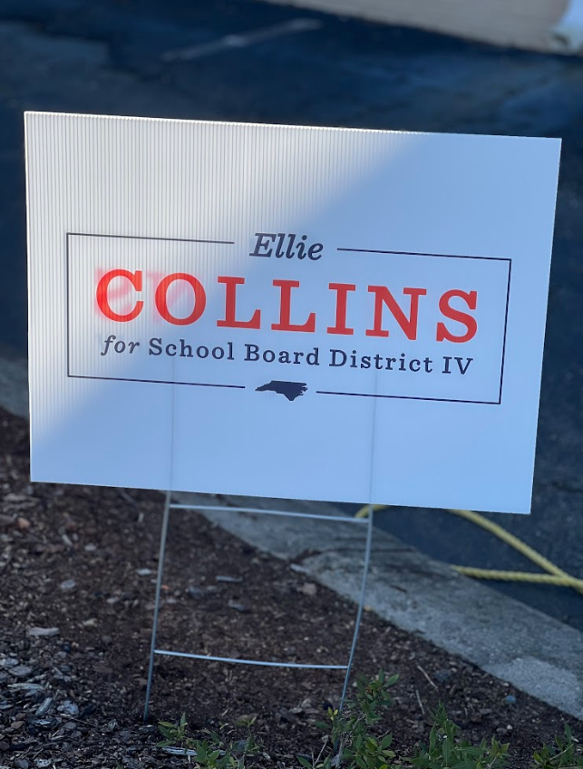 Tabletop signage made entirely out of acrylic cut by laser.