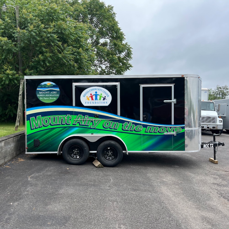 Trailer wrap for Mount Airy Parks & Recreation