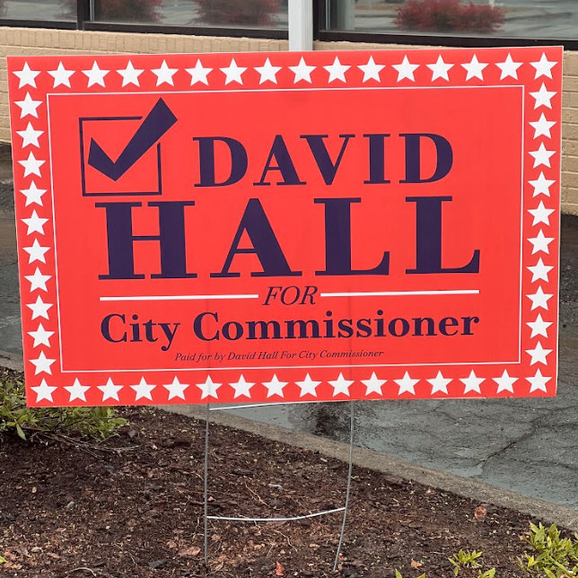 Indoor wall, round sign for gym made with vinyl
