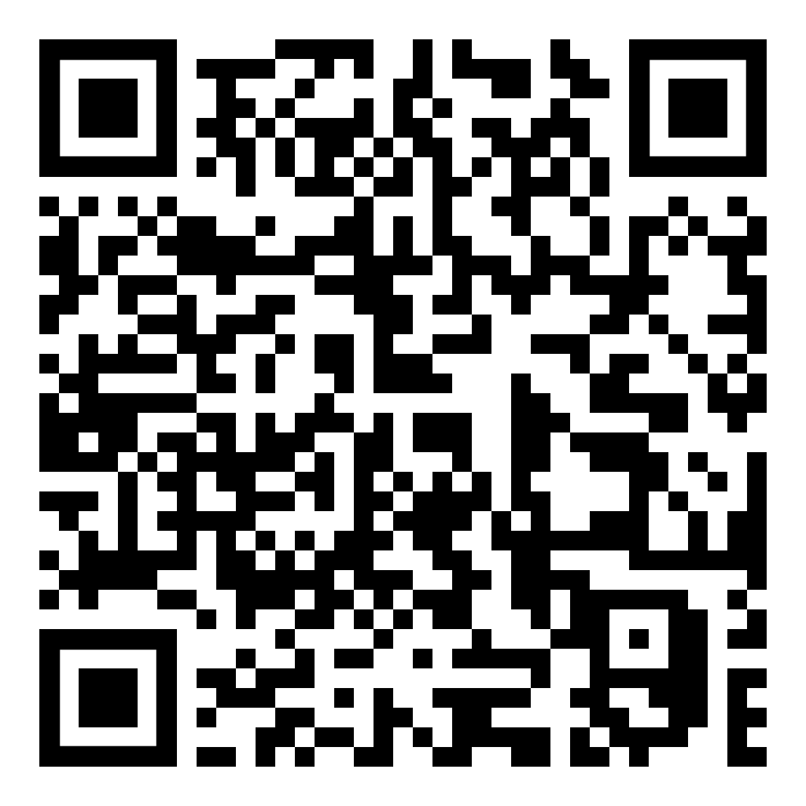 A black and white qr code on a white background.