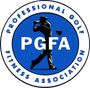 the logo for the Professional Golf Fitness Association