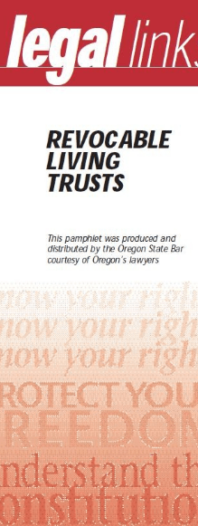 A legal brochure with the title 