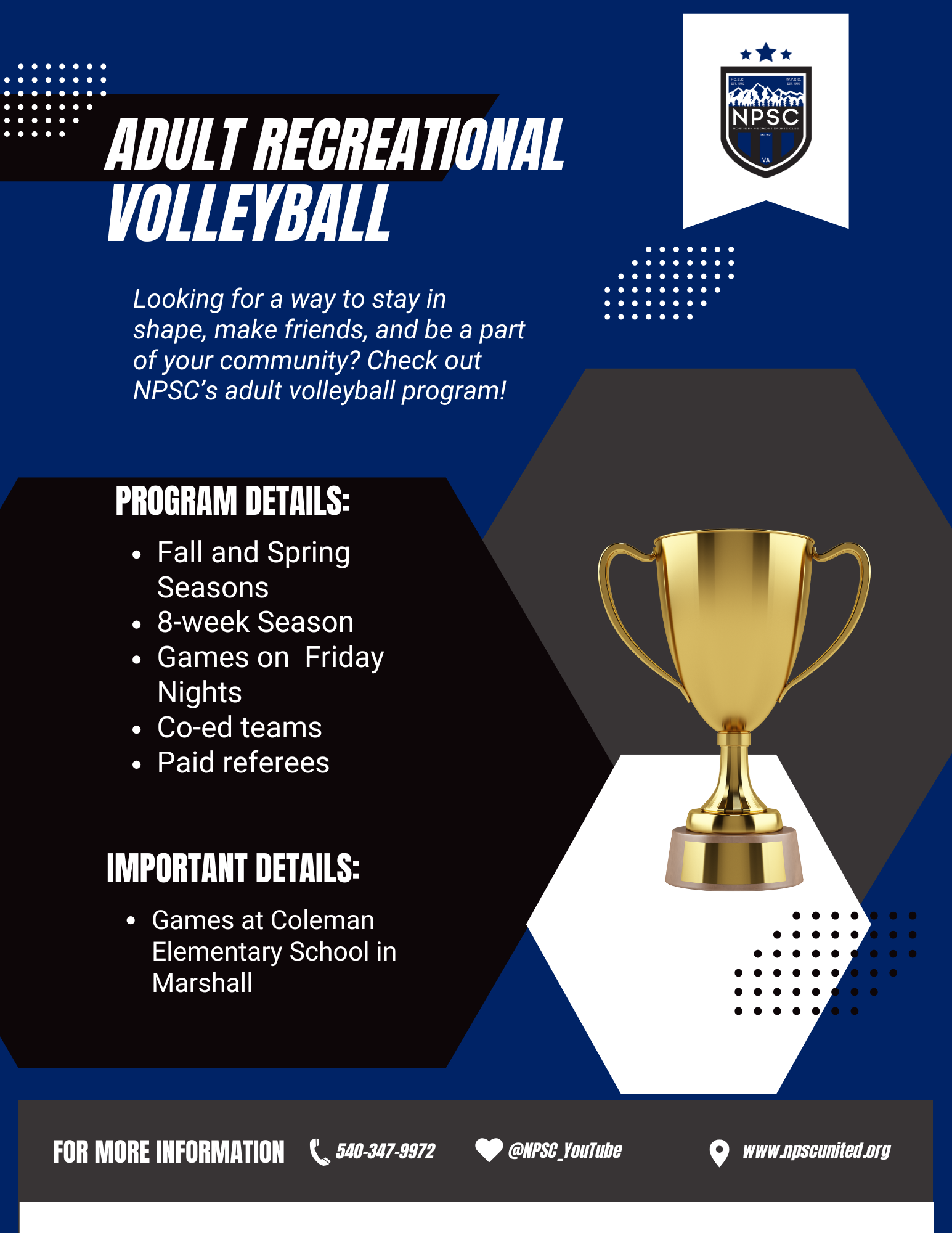 Northern Piedmont Sports Club travel volleyball program overview