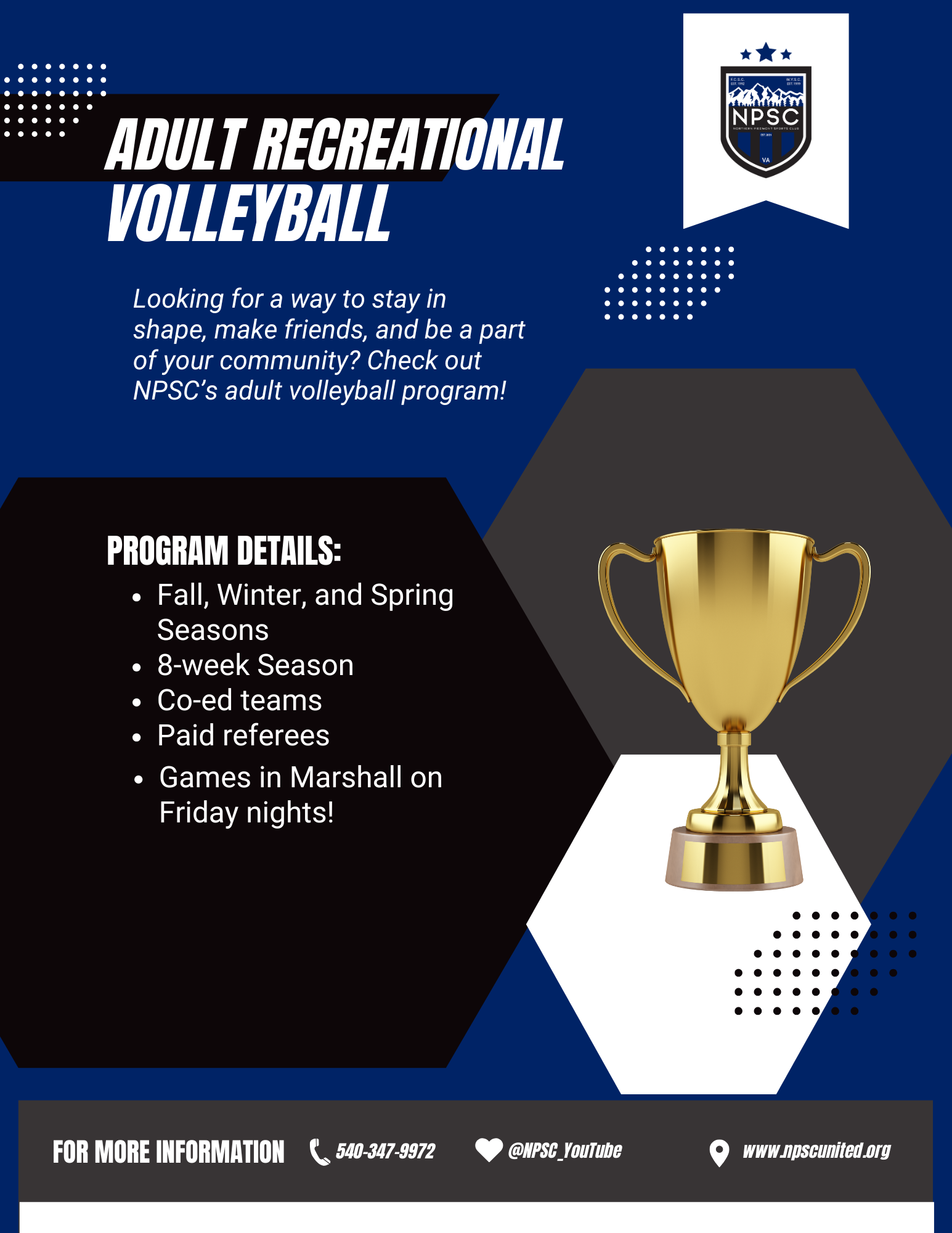 Northern Piedmont Sports Club travel volleyball program overview
