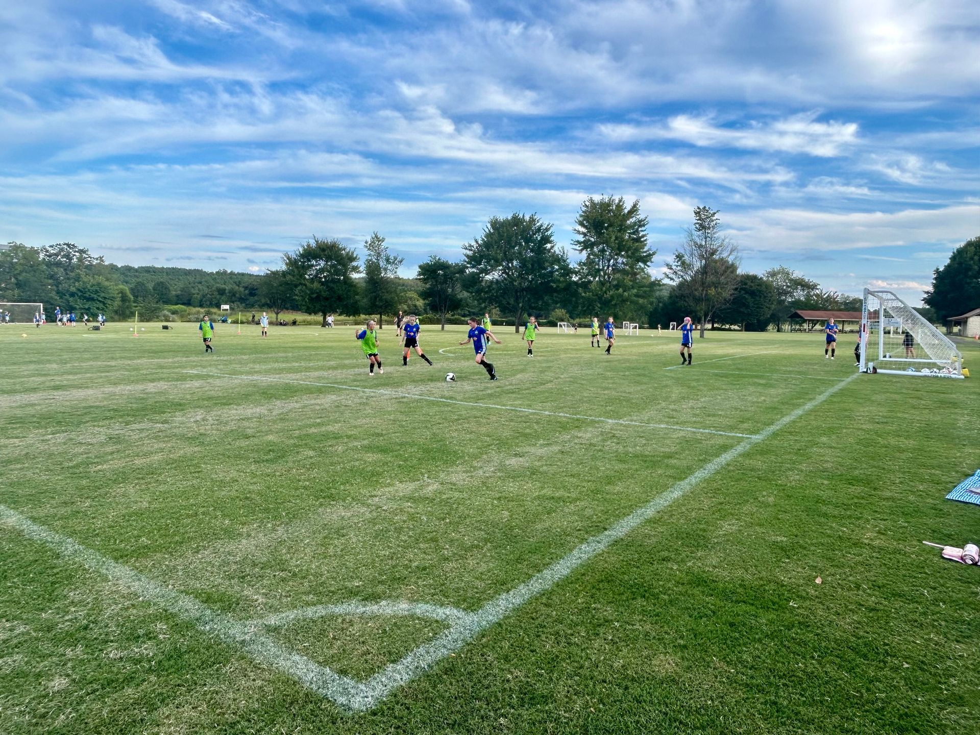 Children playing soccer for Northern Piedmont Sports Club