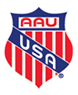 Logo for AAU USA