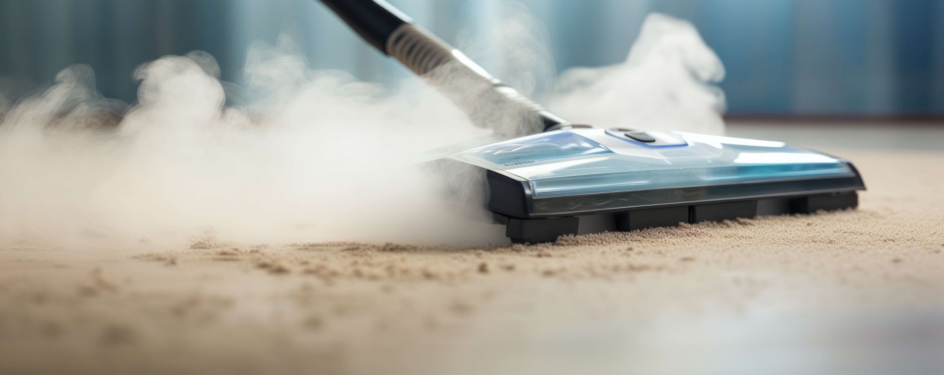 carpet steam cleaning on a old carpet at home