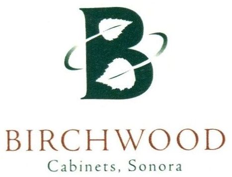 the logo for birchwood cabinets of california inc.