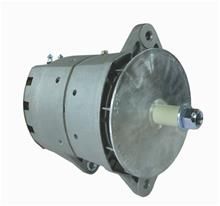 A close up of a alternator on a white background.