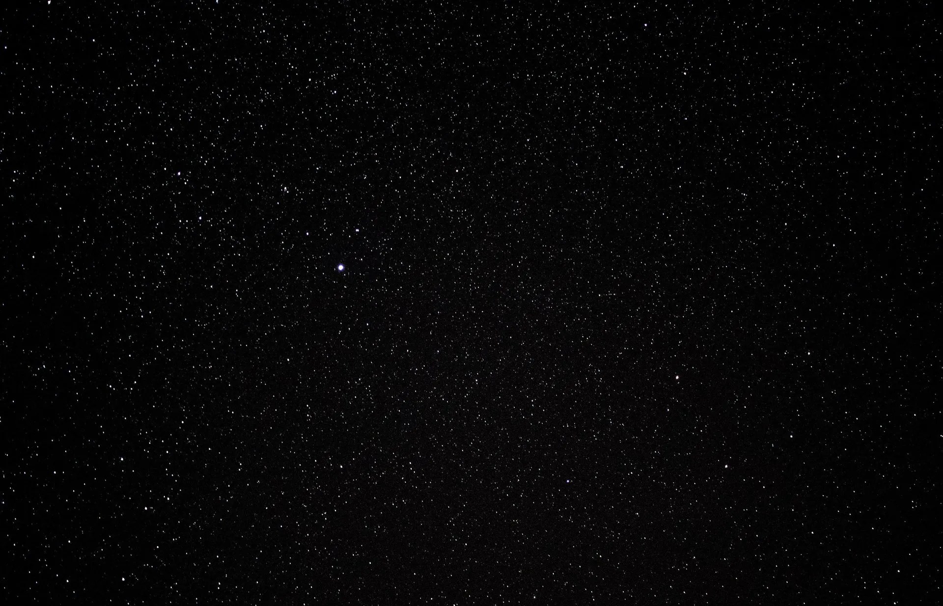 many stars in the night sky.
