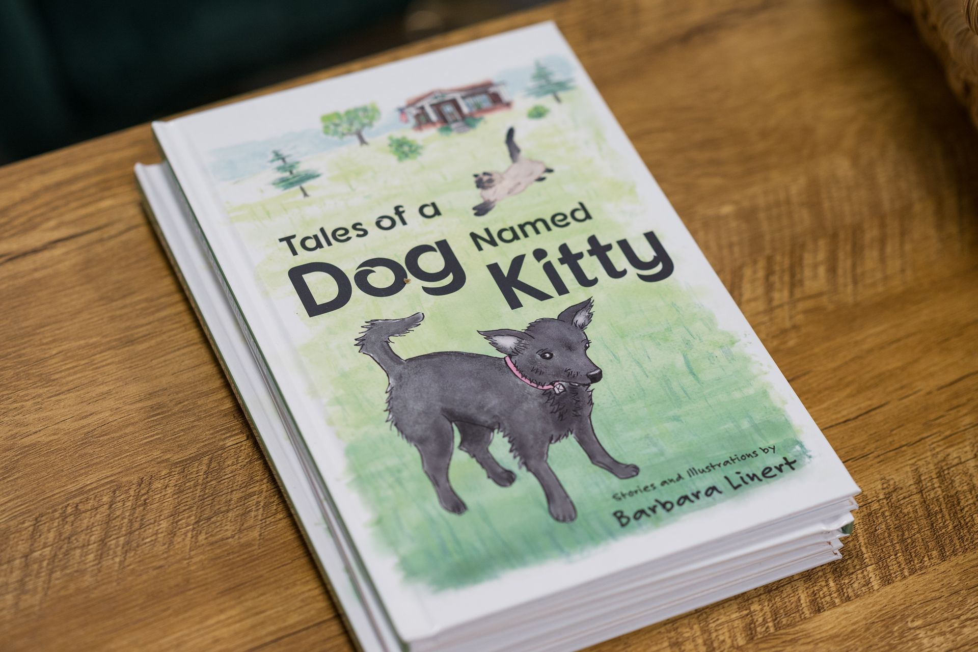 Kitty is a loveable pup from Minnesota with a funny name who shares her true-to-life adventures in Tales of a Dog Named Kitty