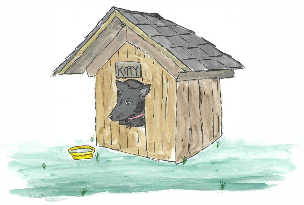 A tablet and a cell phone with a cartoon of a woman and a tiger.