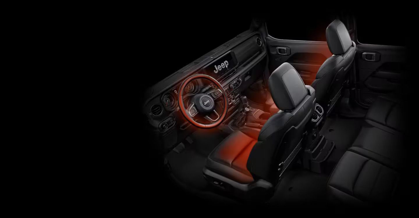 2024 JEEP® WRANGLER Heated Front Seats And Heated Steering Wheel