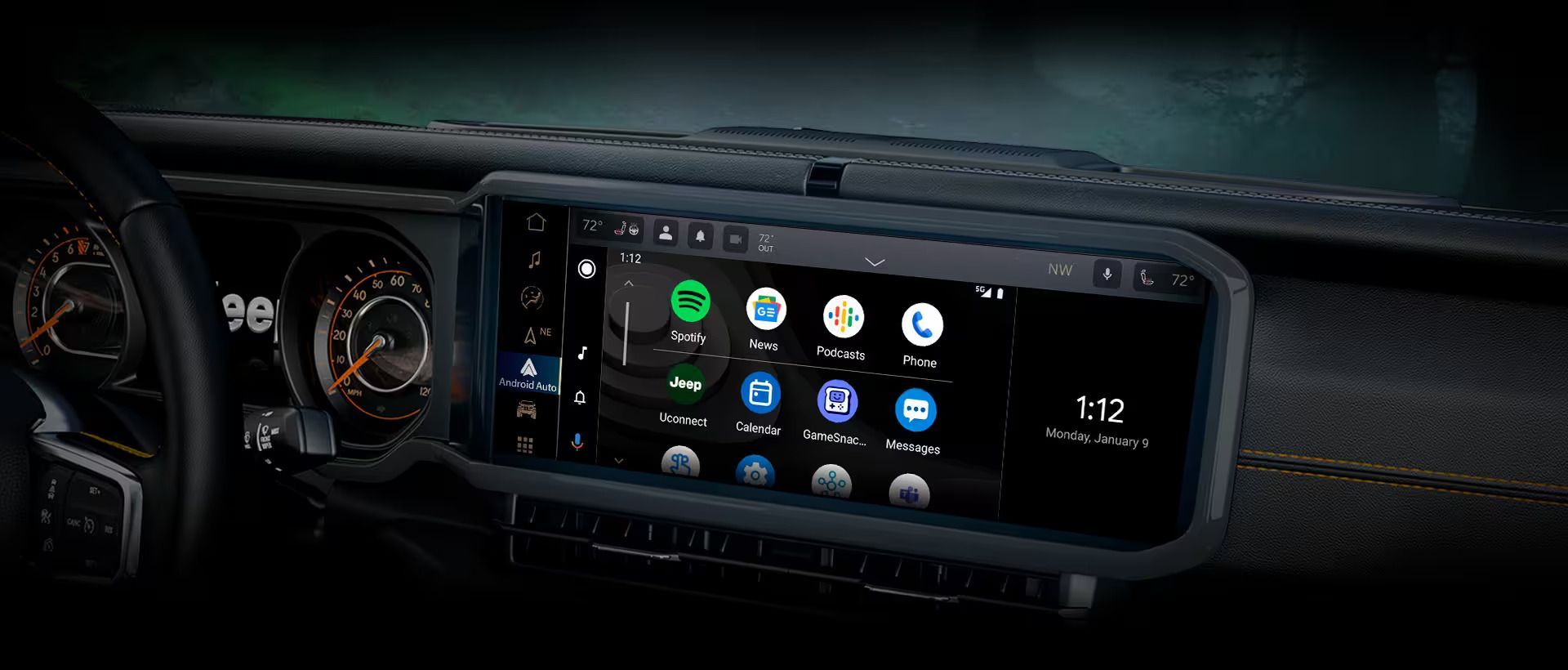 2024 JEEP® WRANGLER Uconnect® 5 With A New 12.3-Inch Touchscreen