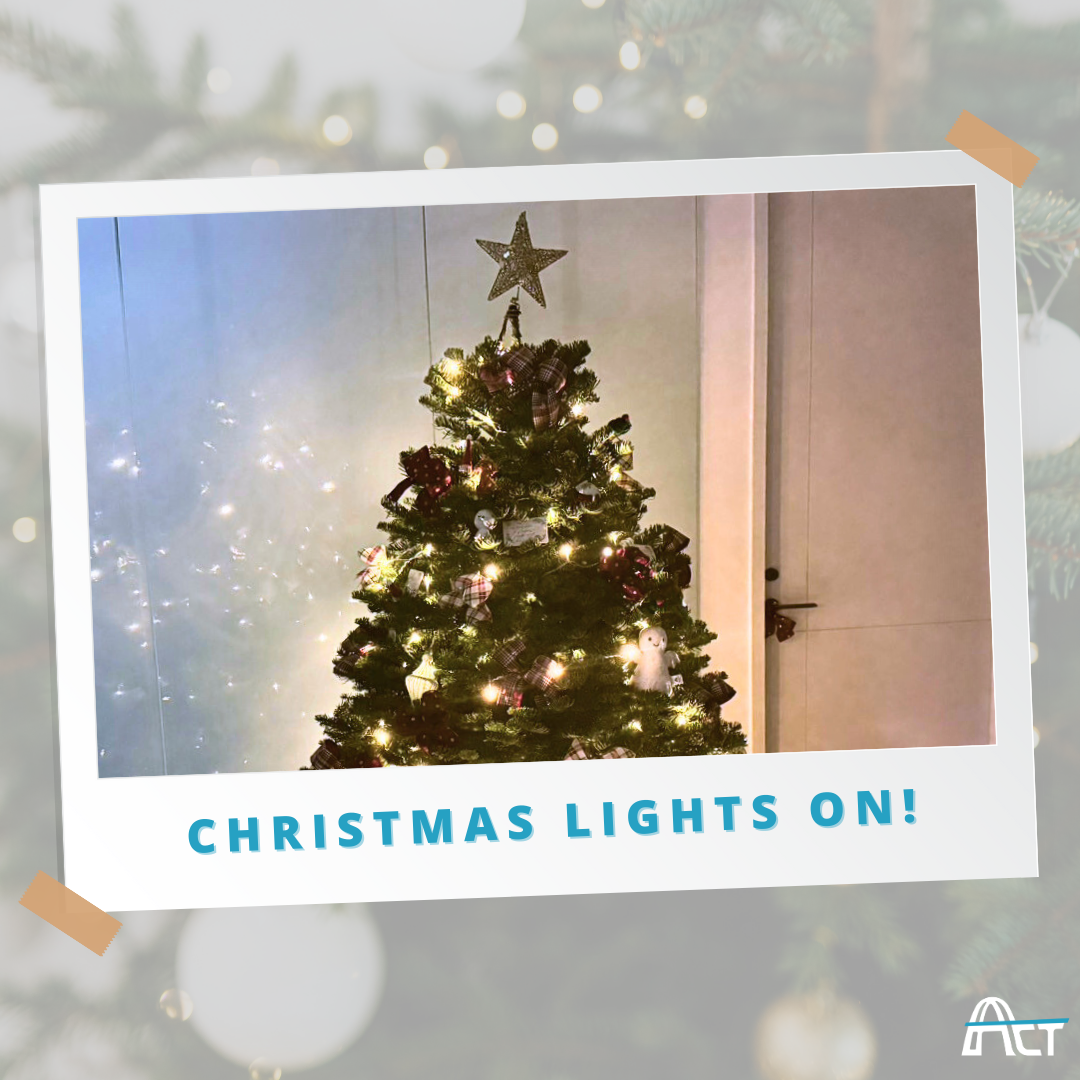 Act power Christmas lights on