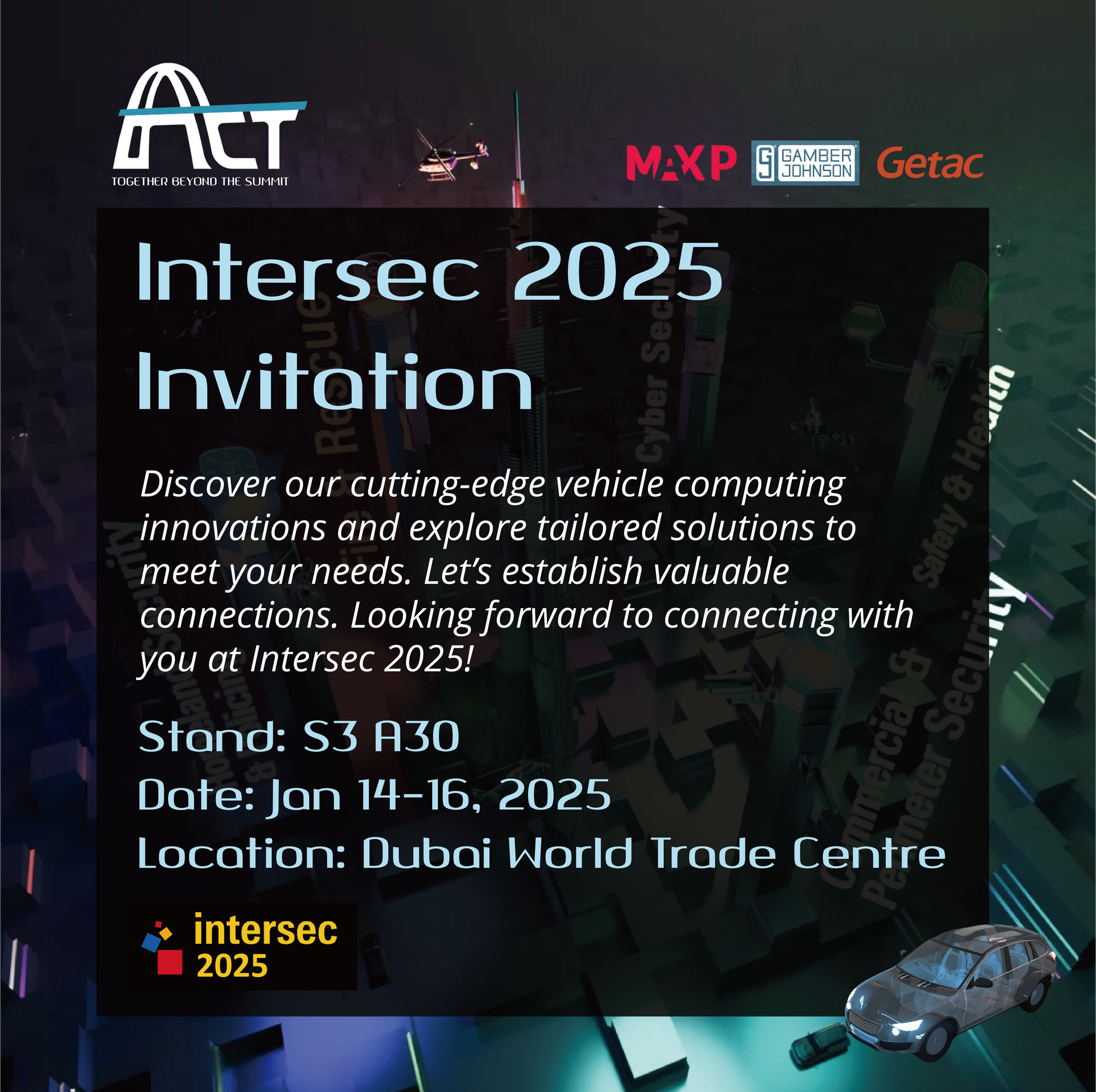 Intersec 2025 Invitation from ACT POWER