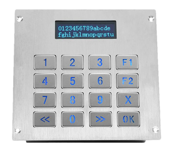 ACT POWER Stainless-Steel Numeric Keyboard with VFD
