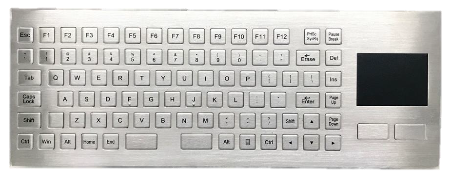 ACT POWER Explosion-Proof Stainless-Steel Keyboard with Touchpad