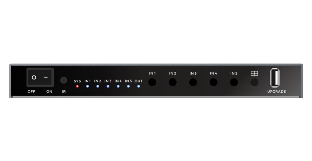 ACT POWER 5 Inputs to 1 Output Multi-Viewer