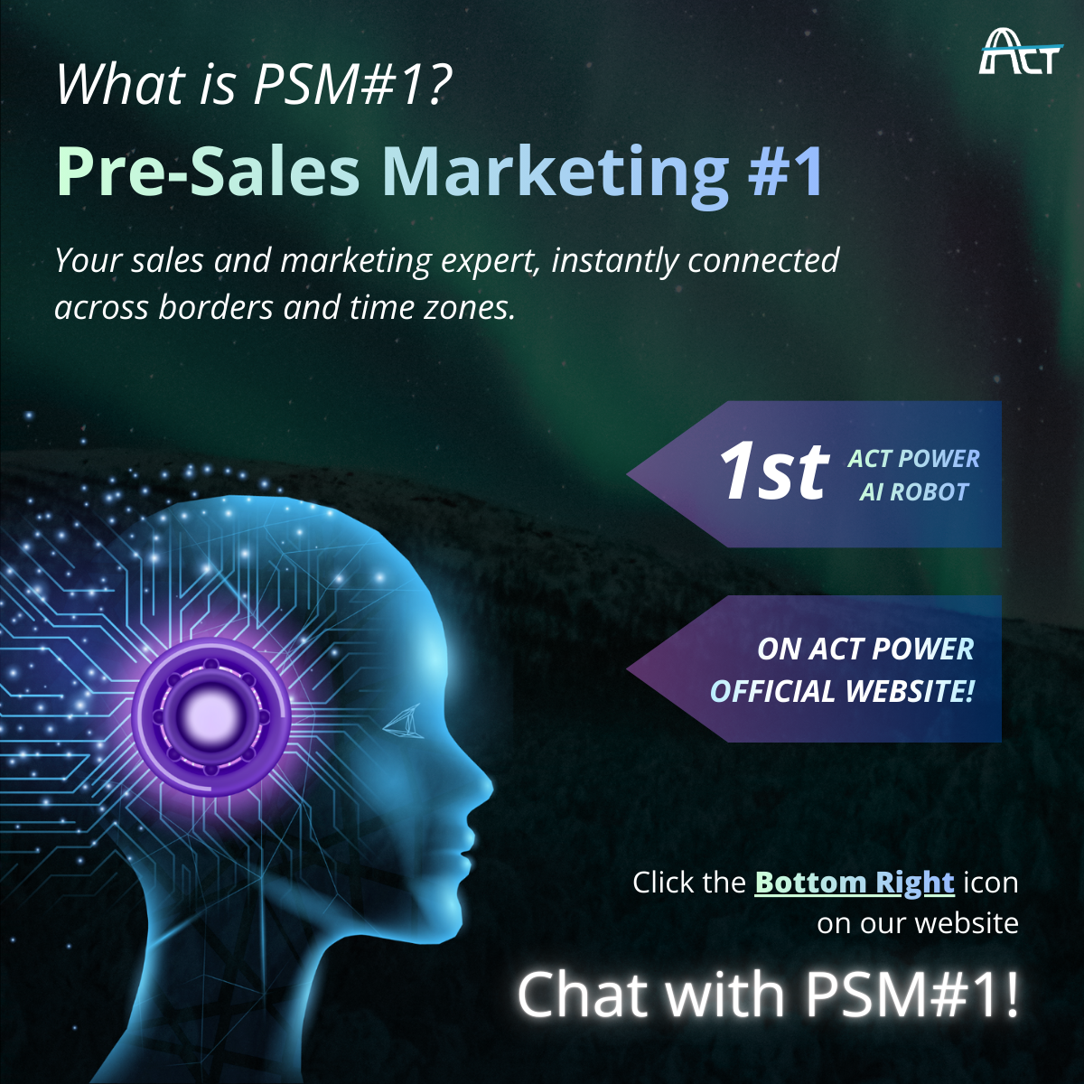 ACT POWER PSM#1 - The first AI robot