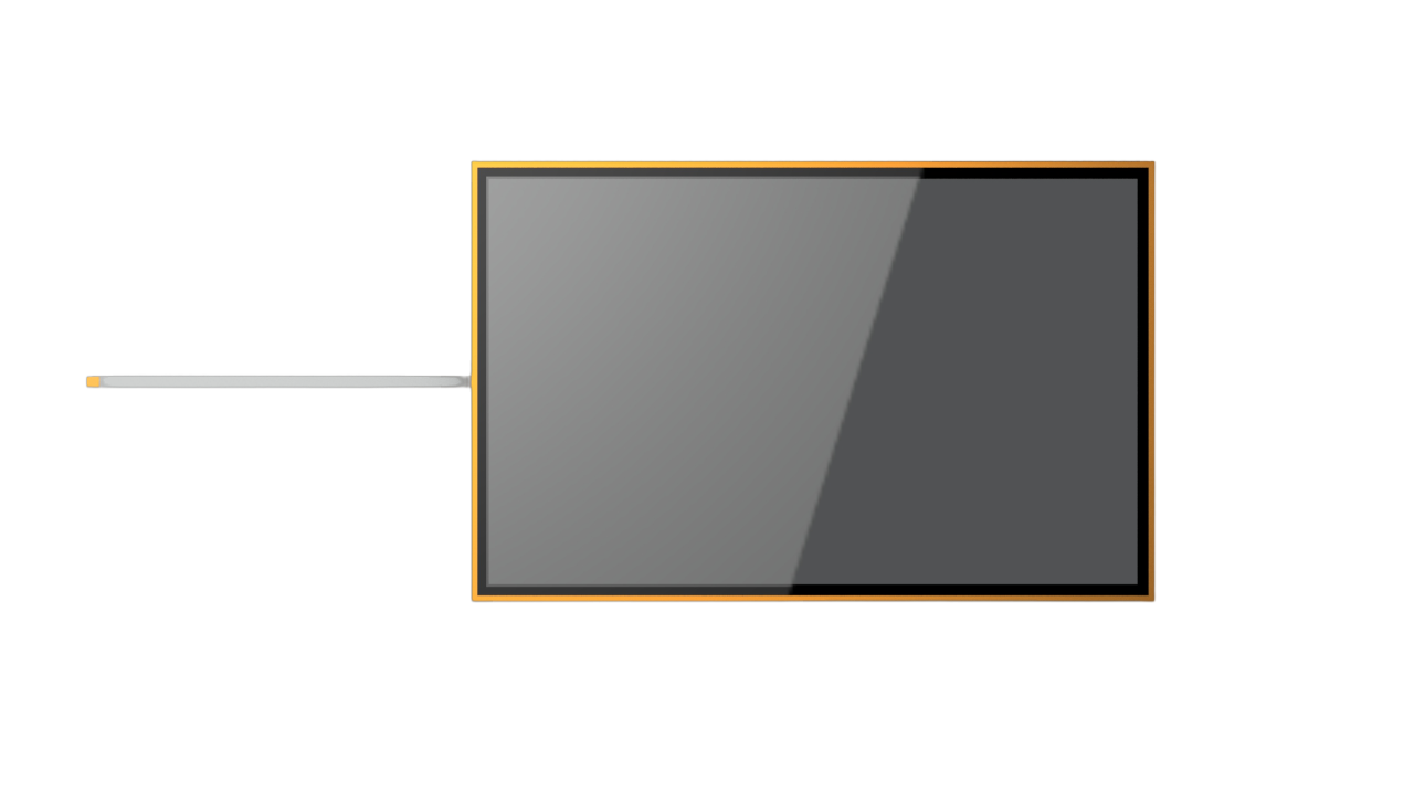 ACT POWER  MIC-D2407- 24” Resistive Touch LCD Module with EMI Mesh & Optical Bonding