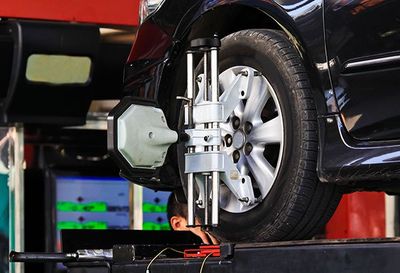 Performance Car Repair — Computerized Wheel Alignment Machine Clamp in Kennett Square, PA