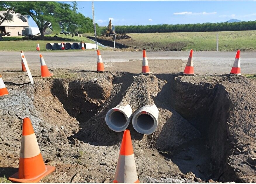 A Hole in The Ground with A Couple of Pipes in It — Hillery Group in Bowen, QLD