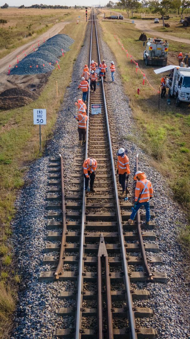 Men working on rail road— Hillery Group in Bowen, QLD