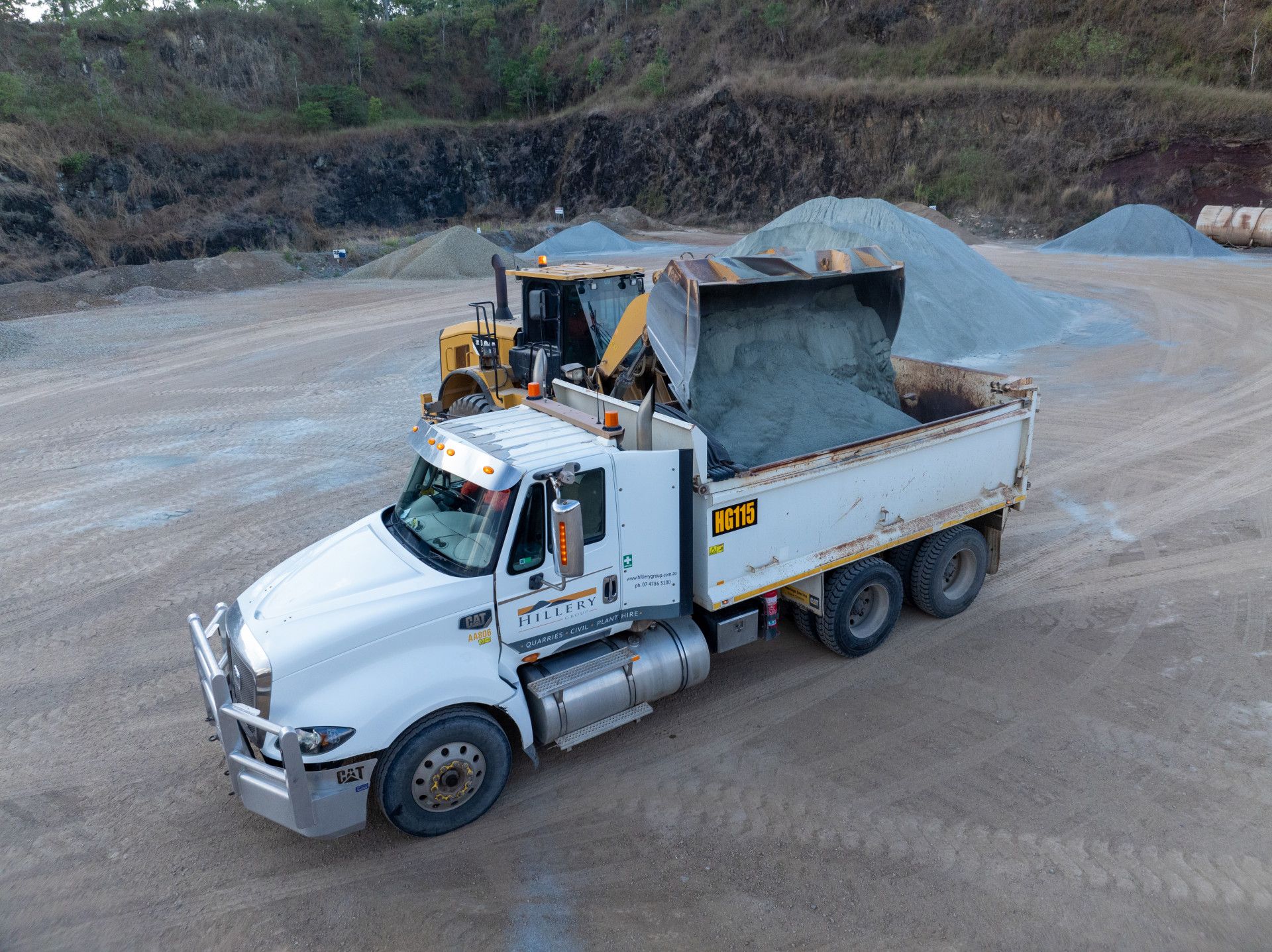 Truck with Gravel — Hillery Group in Whitsundays, QLD