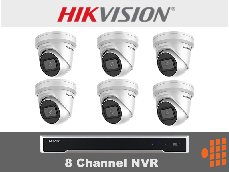 A picture of a hikvision 8 channel nvr system