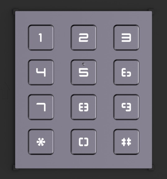 A keypad with the numbers 1 through 12 on it