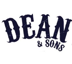 A logo for dean & sons is shown on a white background