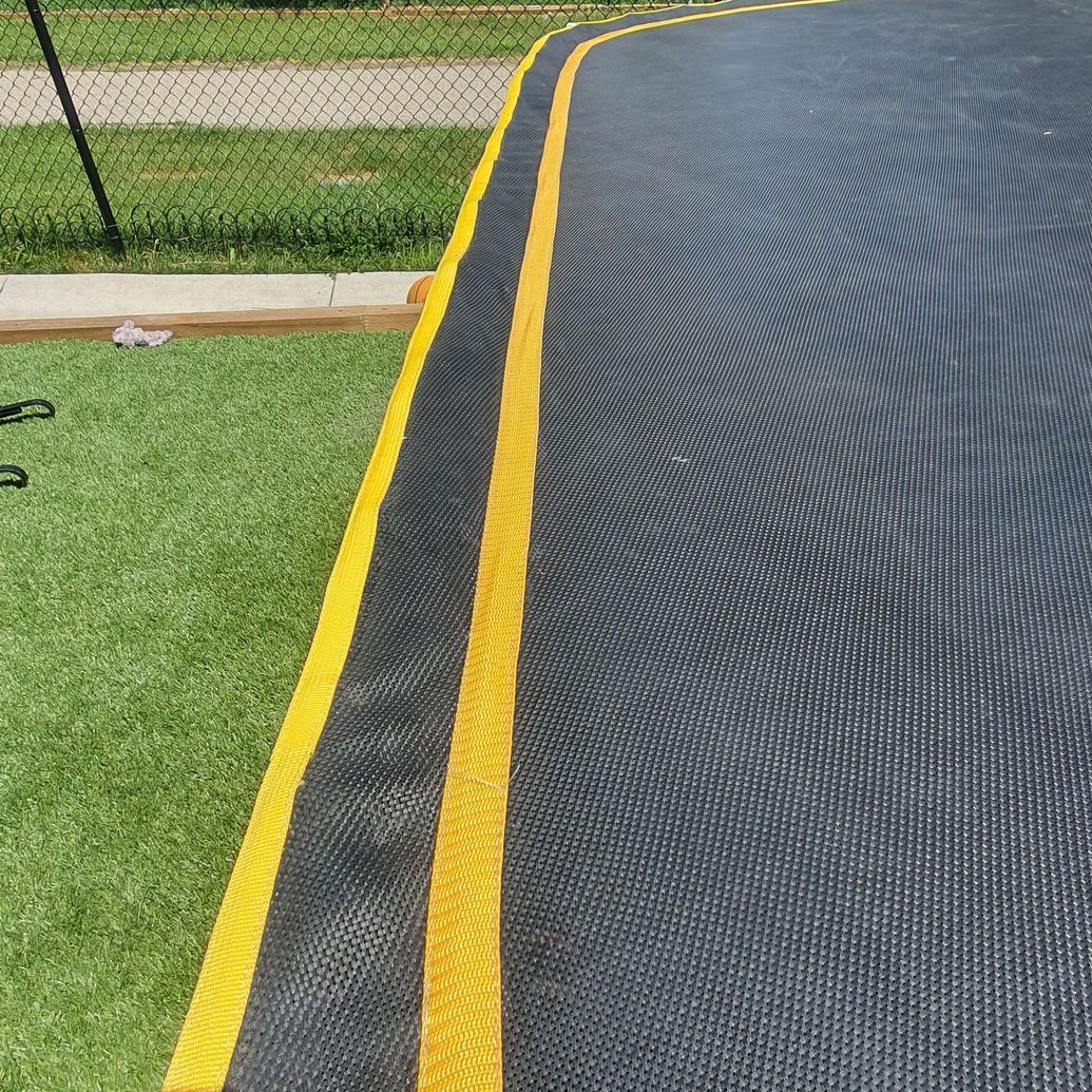 Trampoline repair. Springfree trampoline repair, moving trampoline,