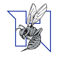 Logo for New Jersey AYF Jersey Shore in red and blue.