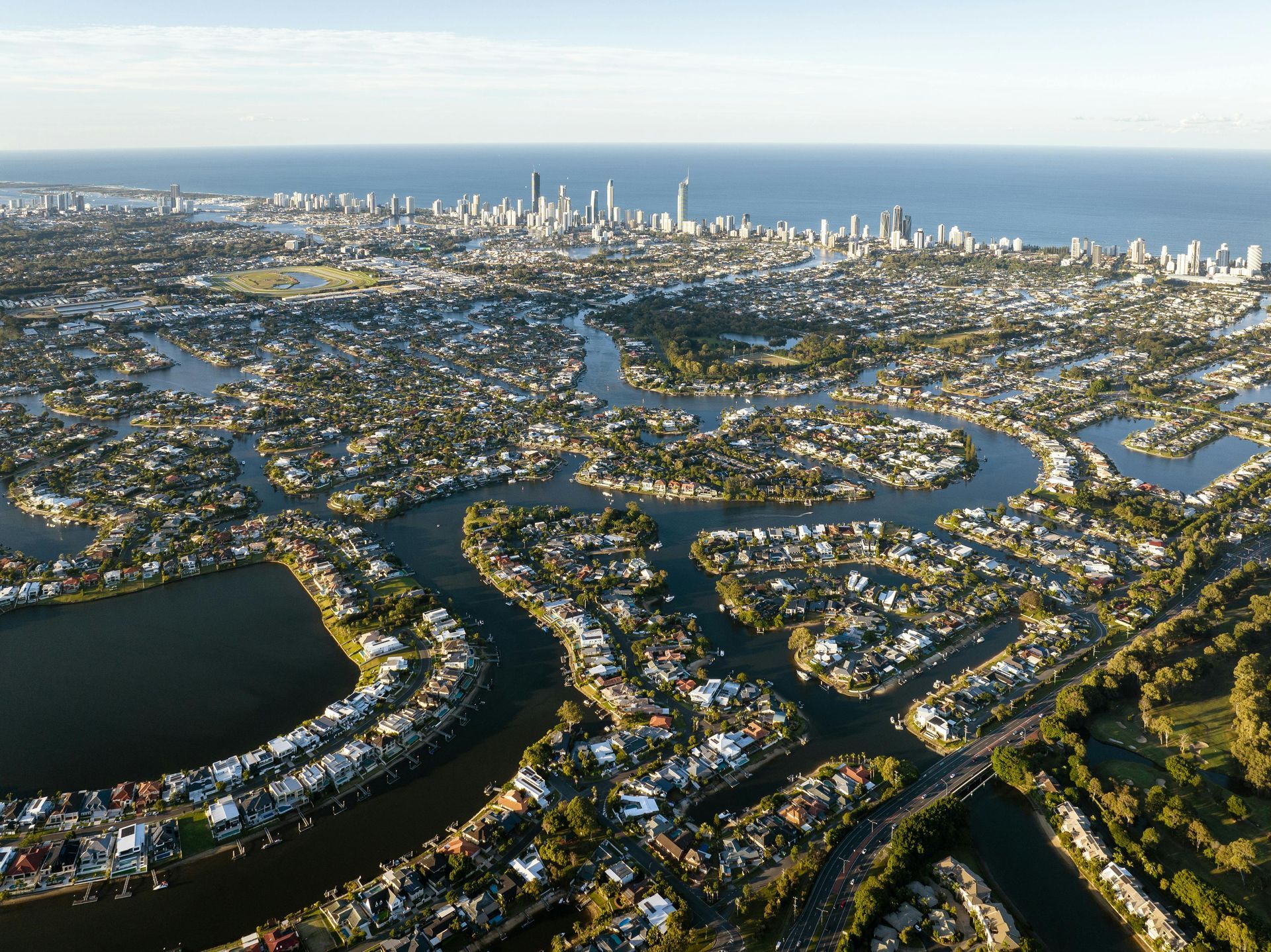 Aerial view of Logan, Queensland.