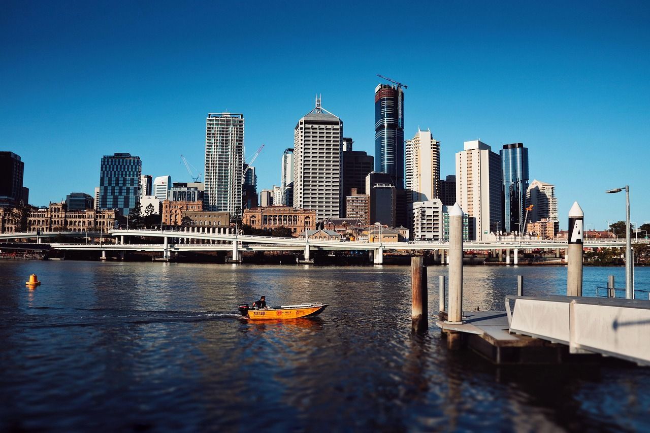 A view of Brisbane from the river.