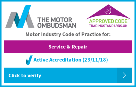 JVS Engineer is accredited by The Motor Ombudsman