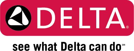 The delta logo is red and white and says `` see what delta can do ''.
