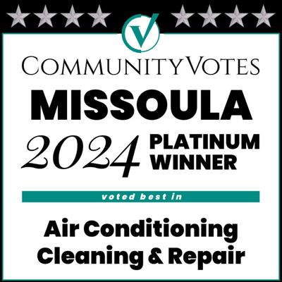 Community votes missoula platinum winner air conditioning cleaning & repair