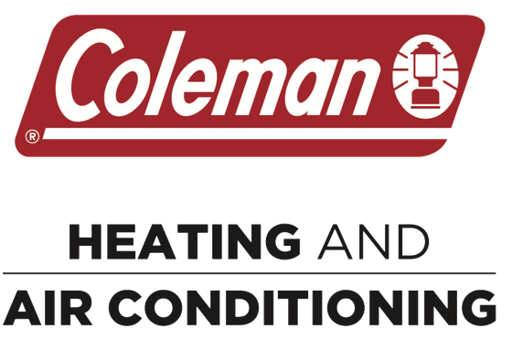 The coleman logo is for heating and air conditioning.