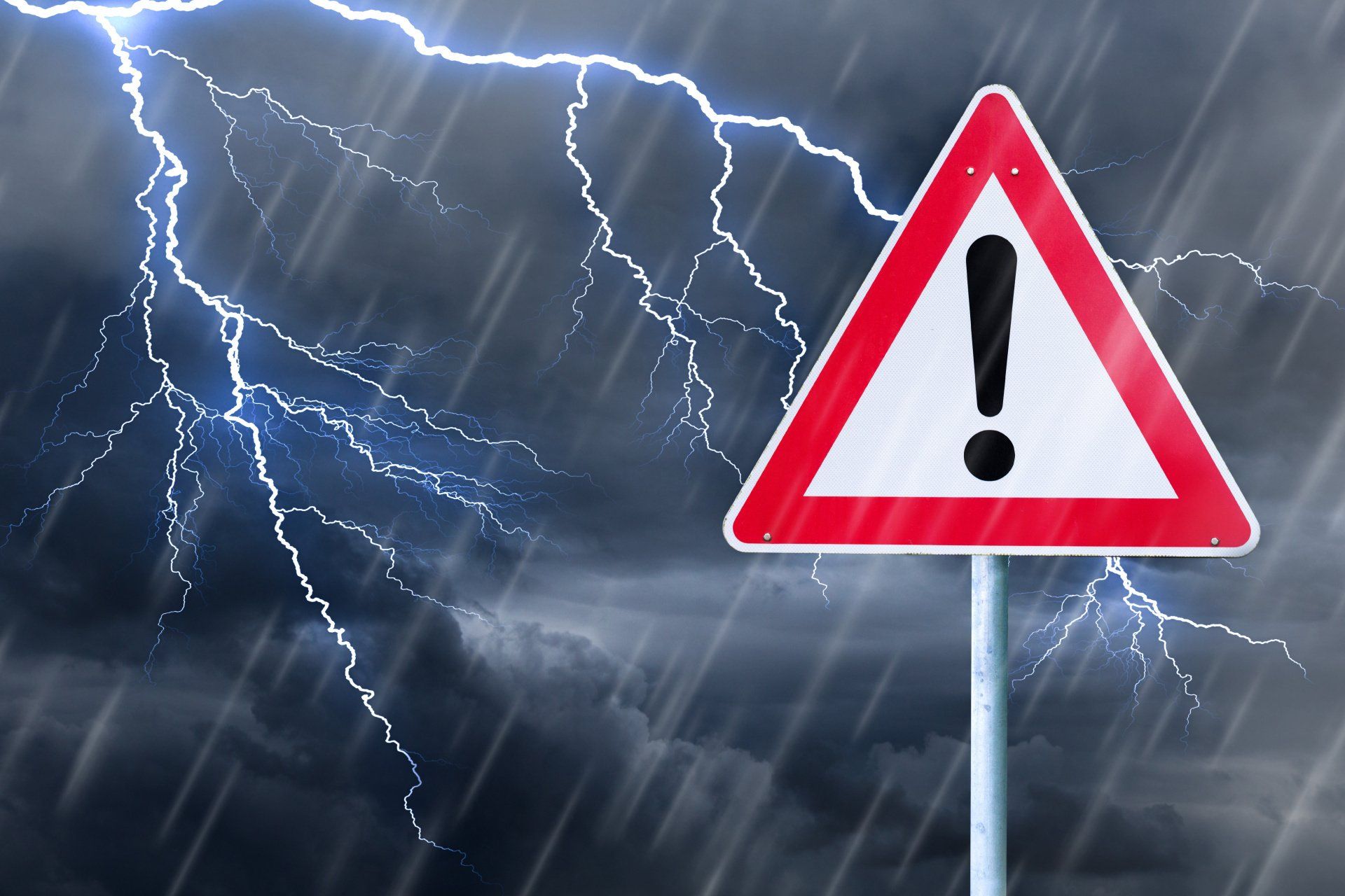Vorsicht vor Gewitter