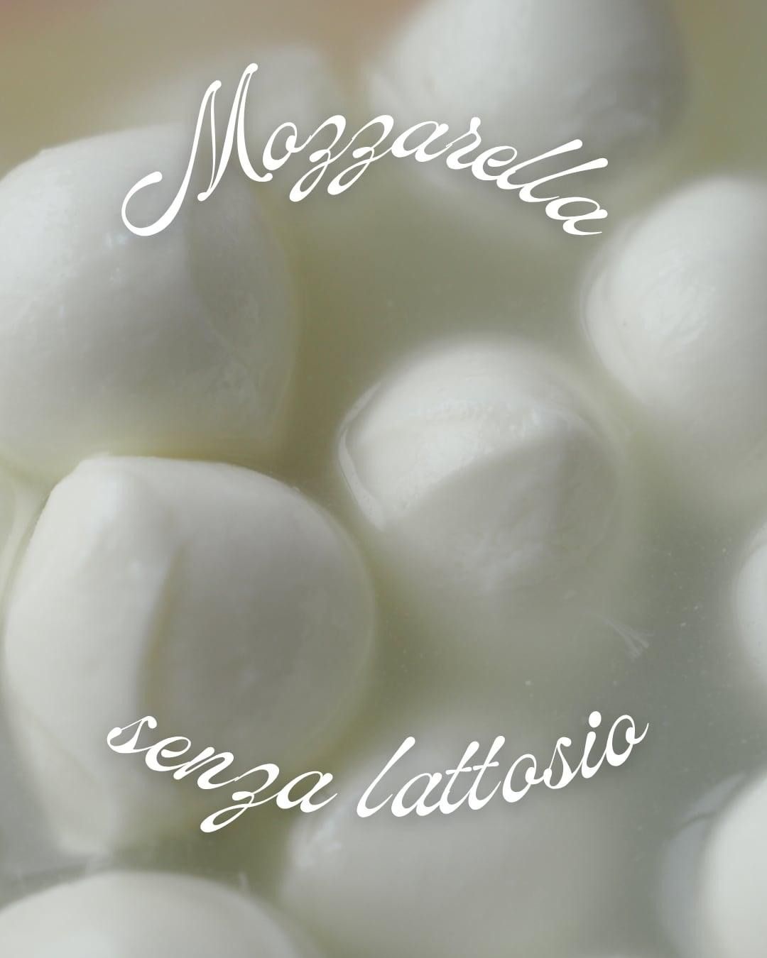 White mozzarella balls in liquid, text reads