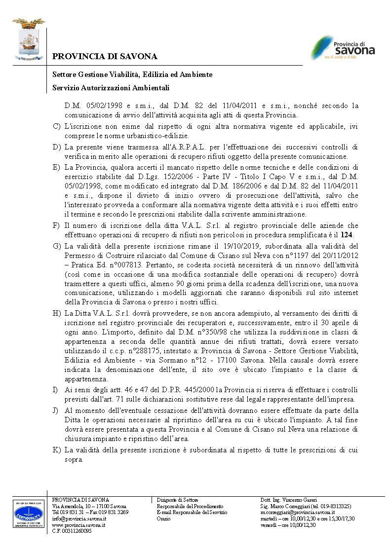 Autorizzazione ambientale Val