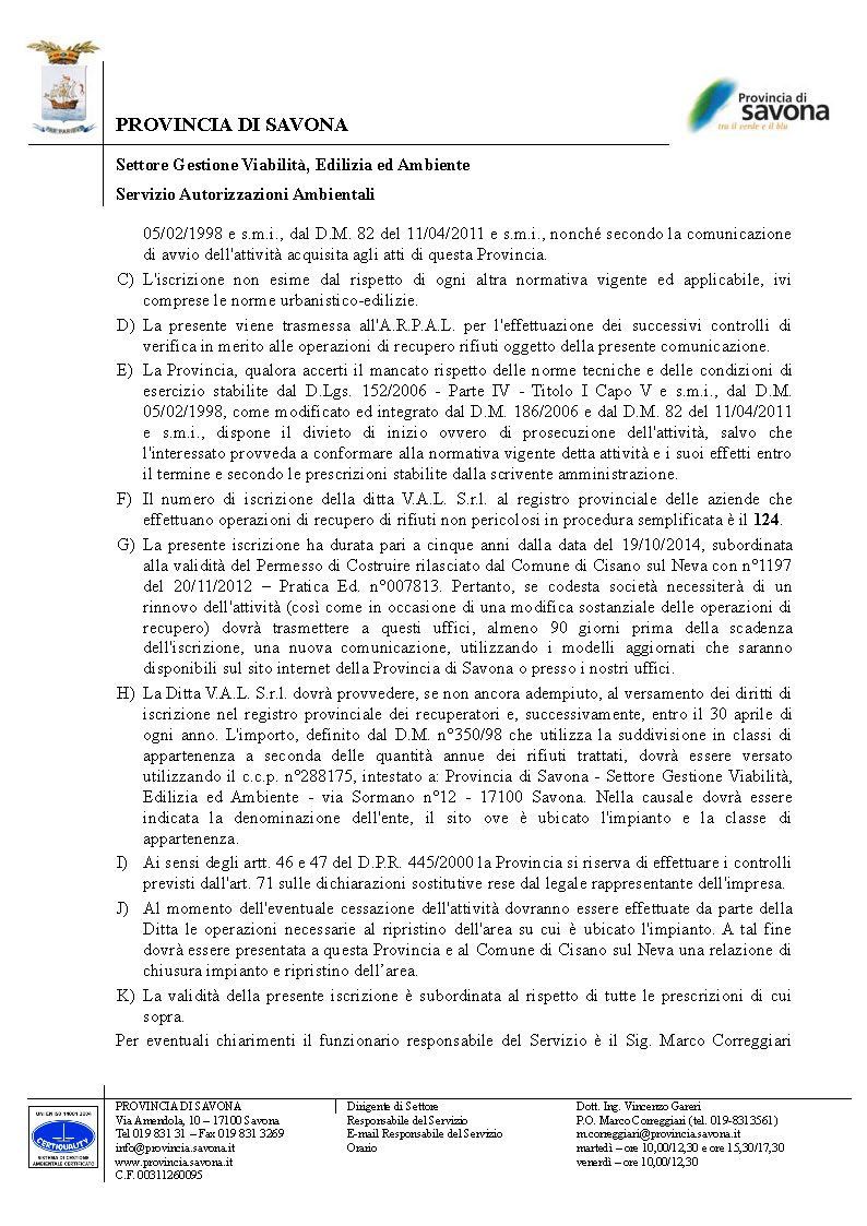 Autorizzazione ambientale Val